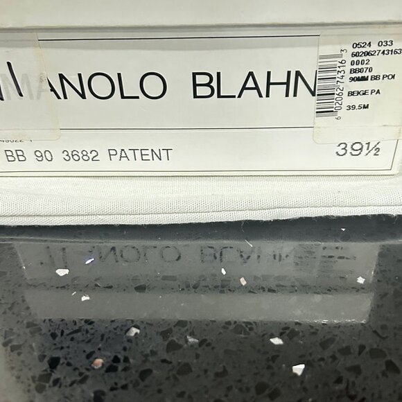 Manolo Blahnik BB 90 Patent pump size 39.5 - Picture 5 of 5